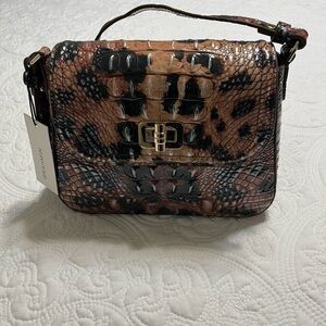 Brahmin Gianna Golden Lynx Melbourne Crossbody NWT